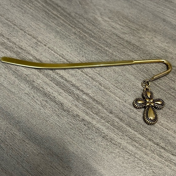 Purse hook goldtone cross - Picture 1 of 4